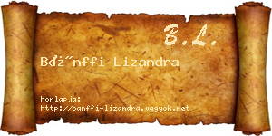 Bánffi Lizandra névjegykártya